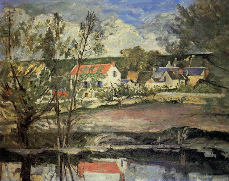 In the Valley of the Oise - Paul Cezanne Painting